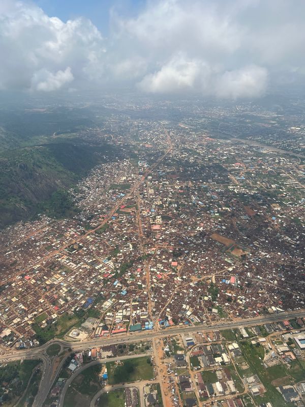 ナイジェリア・Abuja「ナイジェリア出張1」の写真：アブジャ着陸前