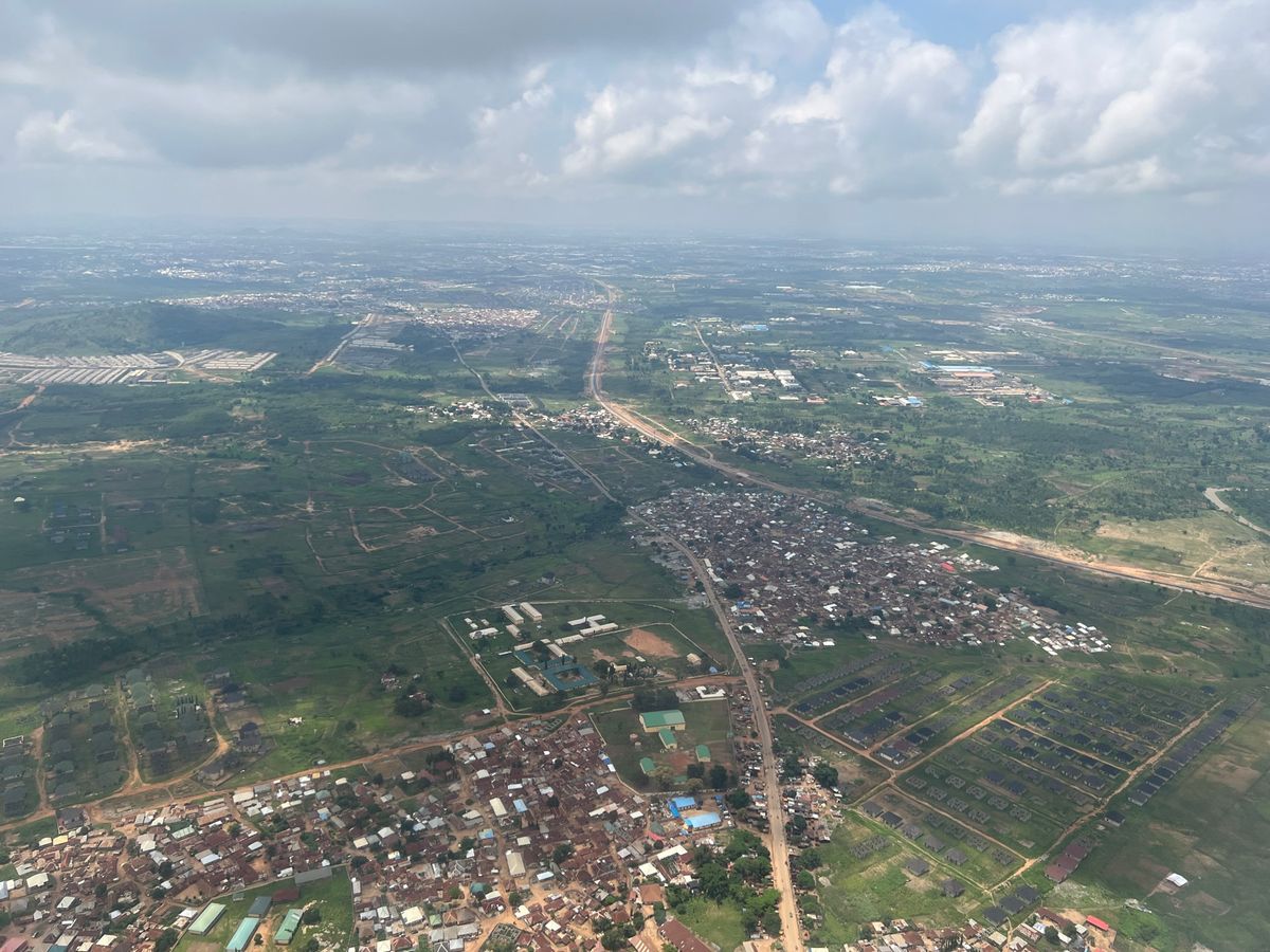 アブジャ着陸前