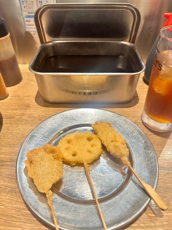 日本・京都府「ユニバと京都」の写真：串カツ
14時から入園できるためマリオハ...