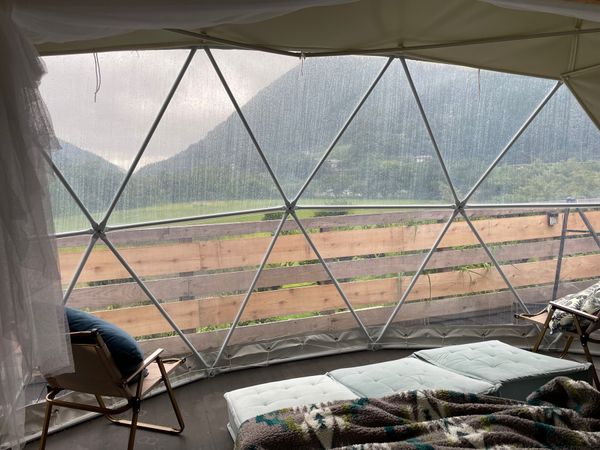 日本・神奈川県「丹沢湖グランピング」の写真