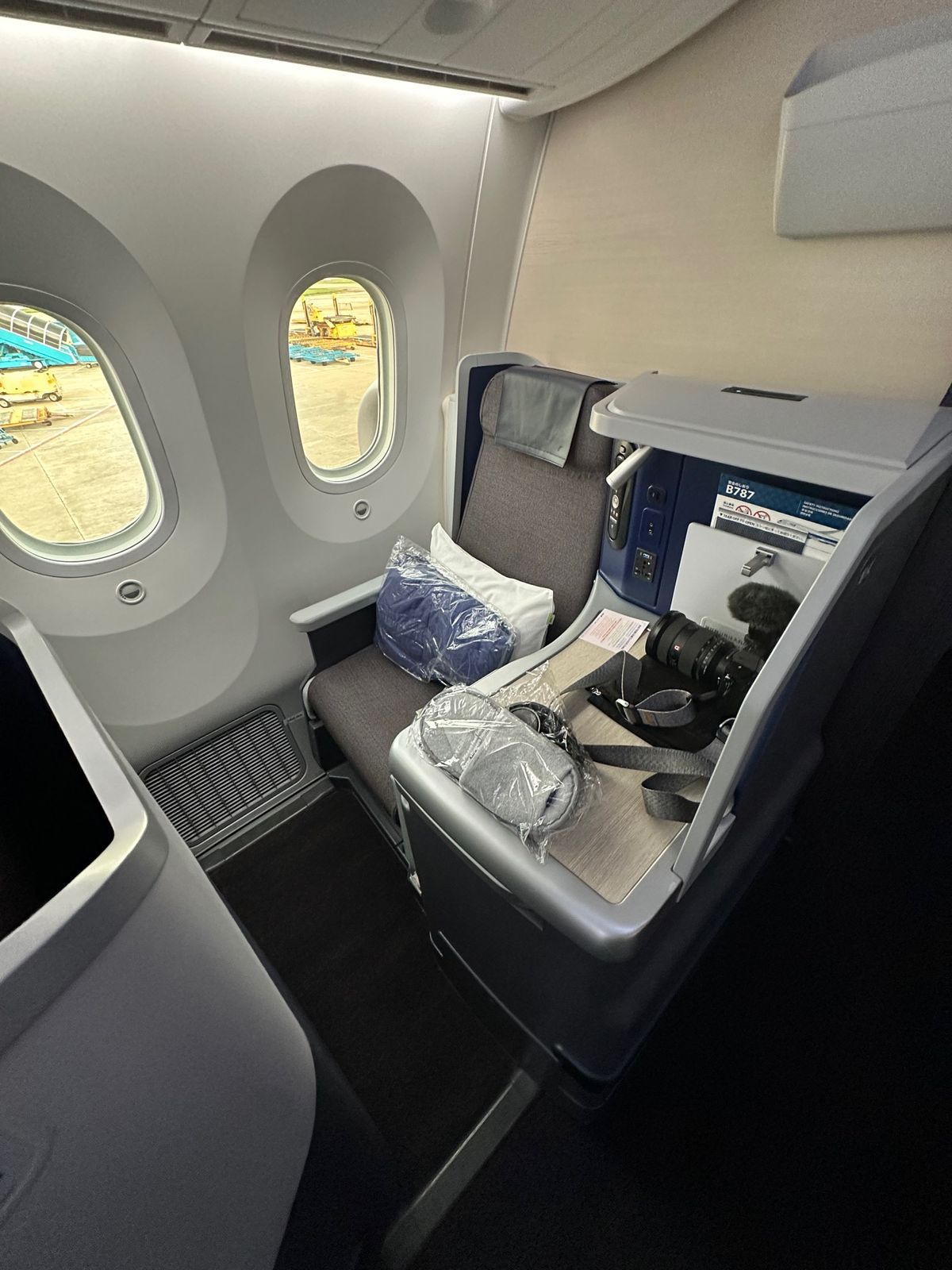 帰りのシートはベースは行きと同じだと思うのだけどちょっと違う。どっちが新型...