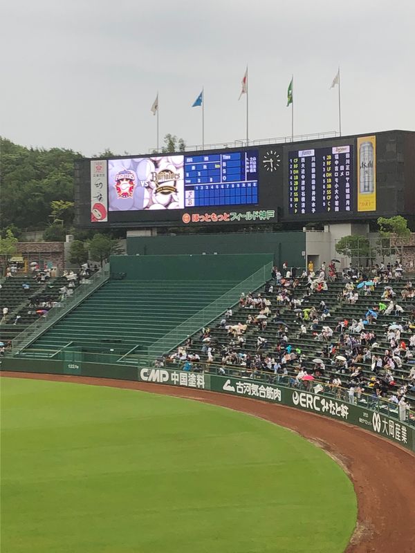 日本・京都府「実家に帰省(^^)野球⚾️観戦＋祇園祭にて」の写真：ほっともっとフィールド神戸