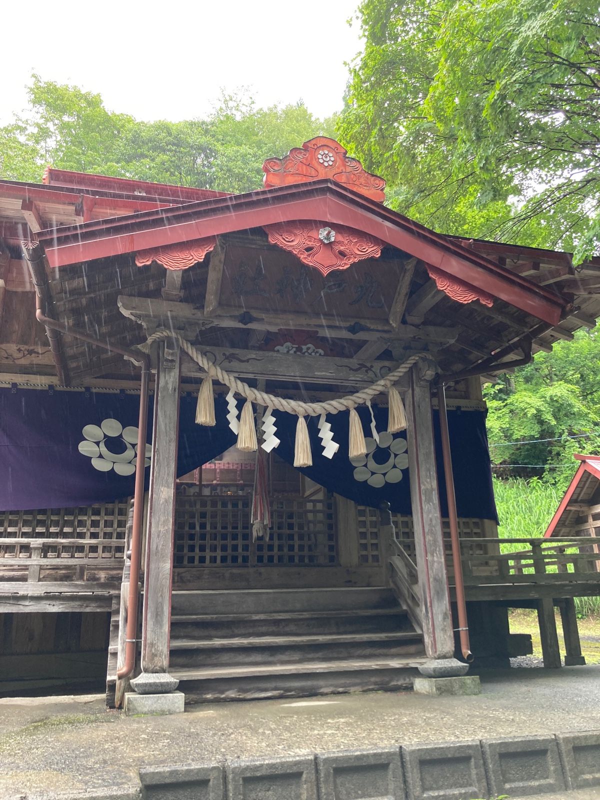 一戸から九戸村へ移動🚗して、九戸神社へ⛩