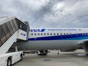 悪天候で、出発が危ぶまれたけど、無事に大館能代空港に到着✈️