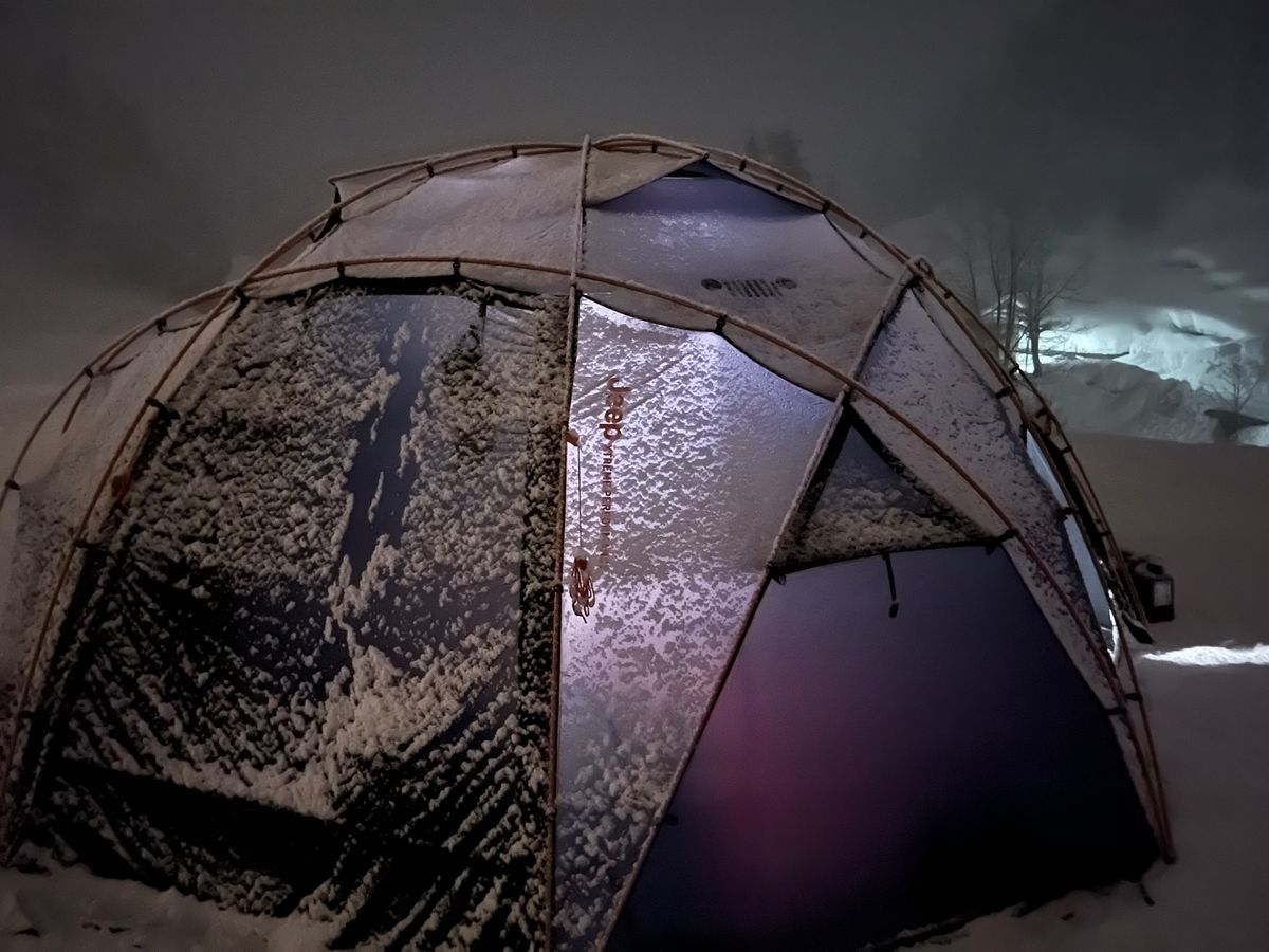 雪の上のキャンプは最高で
子供達はずっと楽しそうだったなー