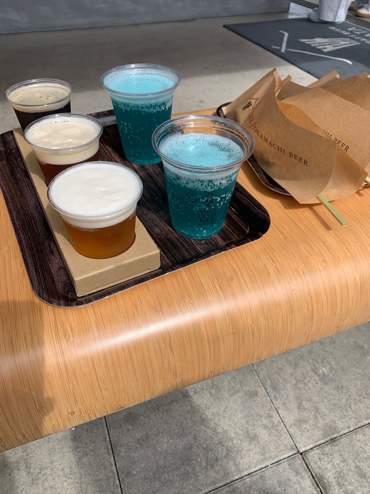 美味い食べ物🍜🥗に美味いビール🍺でした😊