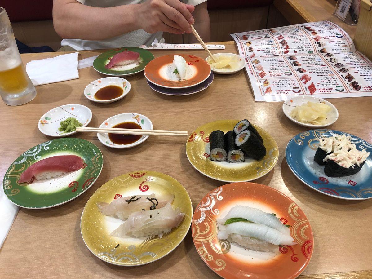 市場場外、キリンビール園、仕出し いわき、回転寿司とりとん