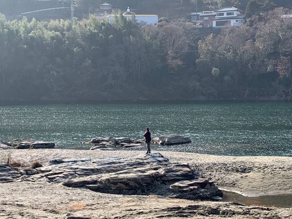 日本・徳島県「正月旅行」の写真：吉野川とウダツと昼ご飯