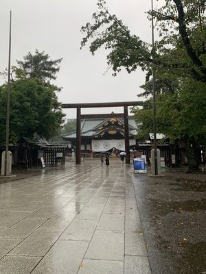 御朱印巡り、大雨で大変