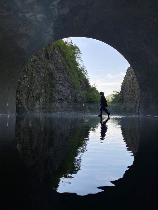 日本・長野県「信州ツーリング」の写真：清津峡