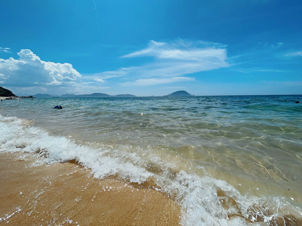 初めての志賀島
海が綺麗✨️
夕陽がとても美しかった！