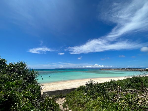 日本・沖縄県「波照間島日帰りサイクリング」の写真：海、キレイ過ぎ！