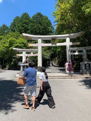 車渋滞の後の三峰神社参拝