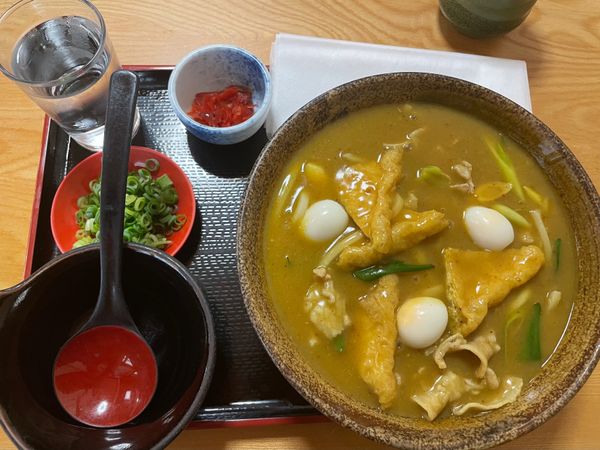 日本・愛知県「豊川稲荷と豊橋カレーうどん」の写真：早めの晩御飯として豊橋カレーうどんの梯子...