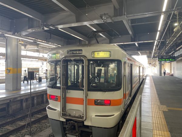 日本・愛知県「豊川稲荷と豊橋カレーうどん」の写真：豊橋で飯田線に乗り換えて豊川まで。先ずは...