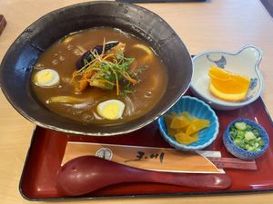 豊橋に戻ってお昼ご飯。豊橋と言えば地元グルメの豊橋カレーうどん。丼の底にト...