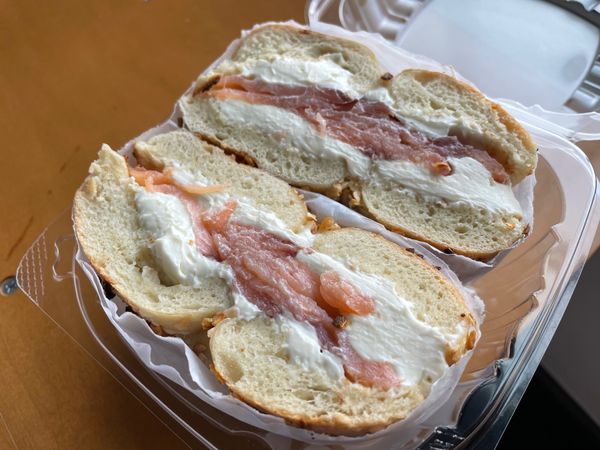 アメリカ(米国)・ニューヨーク「ニューヨーク」の写真：ベーグル美味しかった！