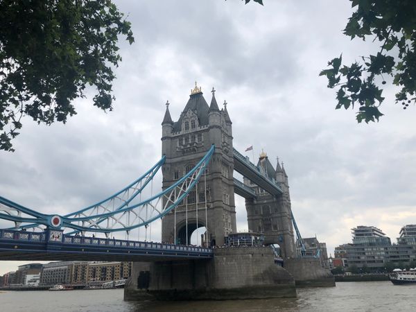 イギリス(英国)・ロンドン「イギリス縦断旅」の写真：ロンドン散歩
ビックベンは工事中でした