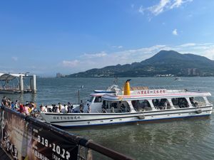 台北101から電車で約１時間で淡水へ🚃
ガイドブックでは扱いが少ししかない...