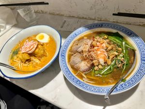 香港では食べた食べた💦金鐘にあるラクサが意外にいけた‼️