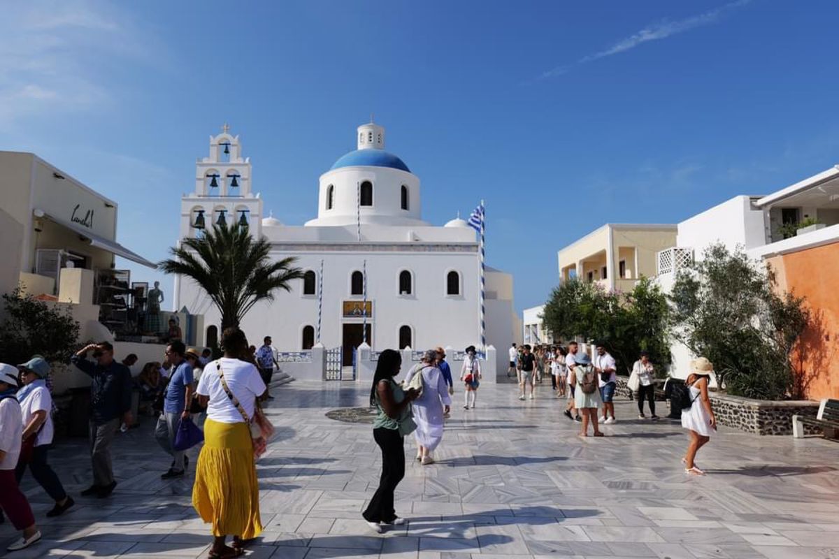 サントリーニ島のシンボル