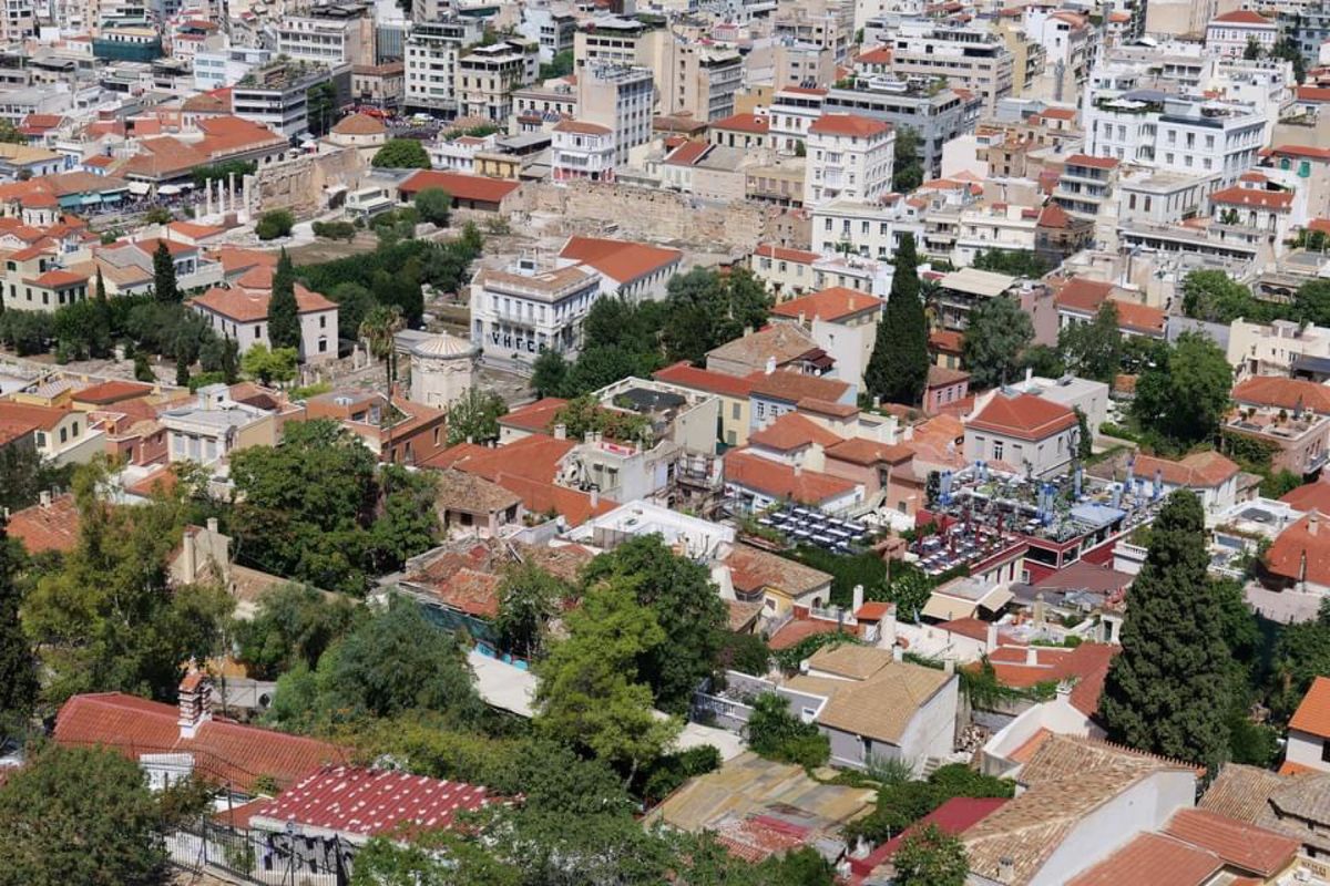 アクロポリスから眺めるアテネの街並み