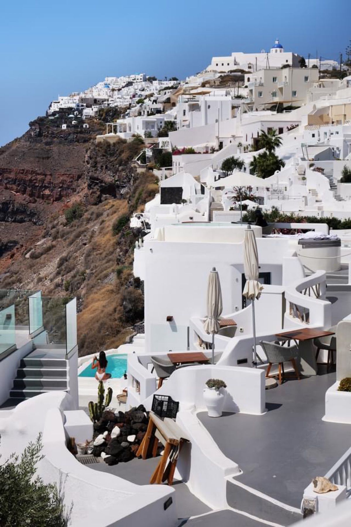 サントリーニ島の風景
