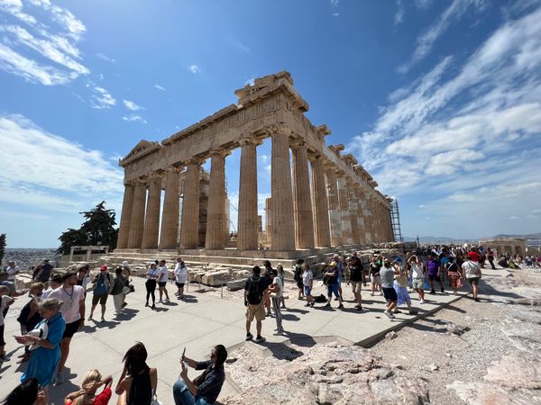 スウェーデン・マルメ「夏休みギリシャ旅」の写真：アテネのパルテノン神殿