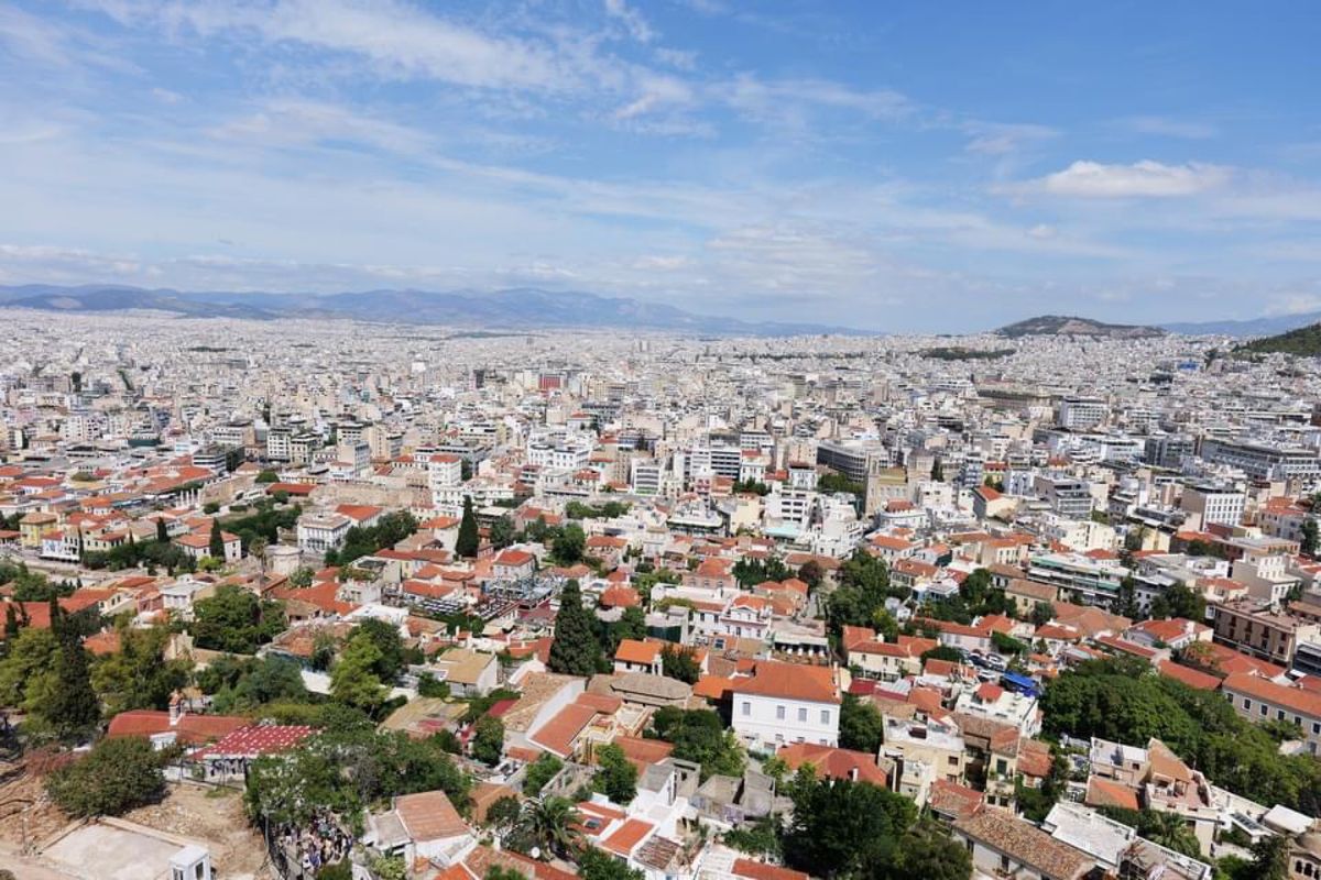 アクロポリスから眺めるアテネの街並み