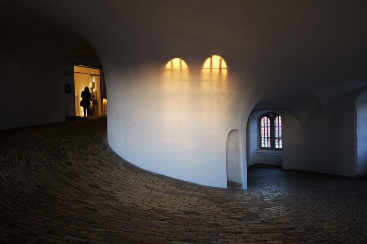 コペンハーゲンの町を眺めるために登った塔