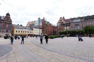 マルメの町の中心広場