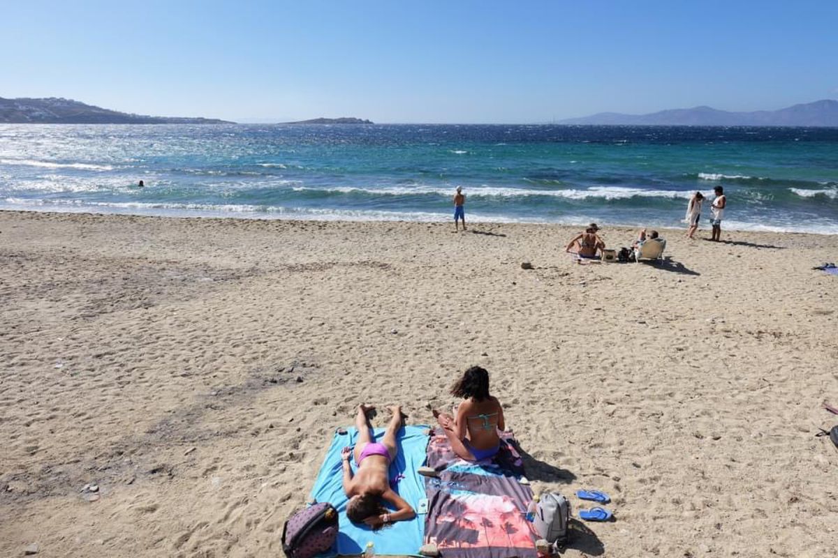 ミコノスの海辺