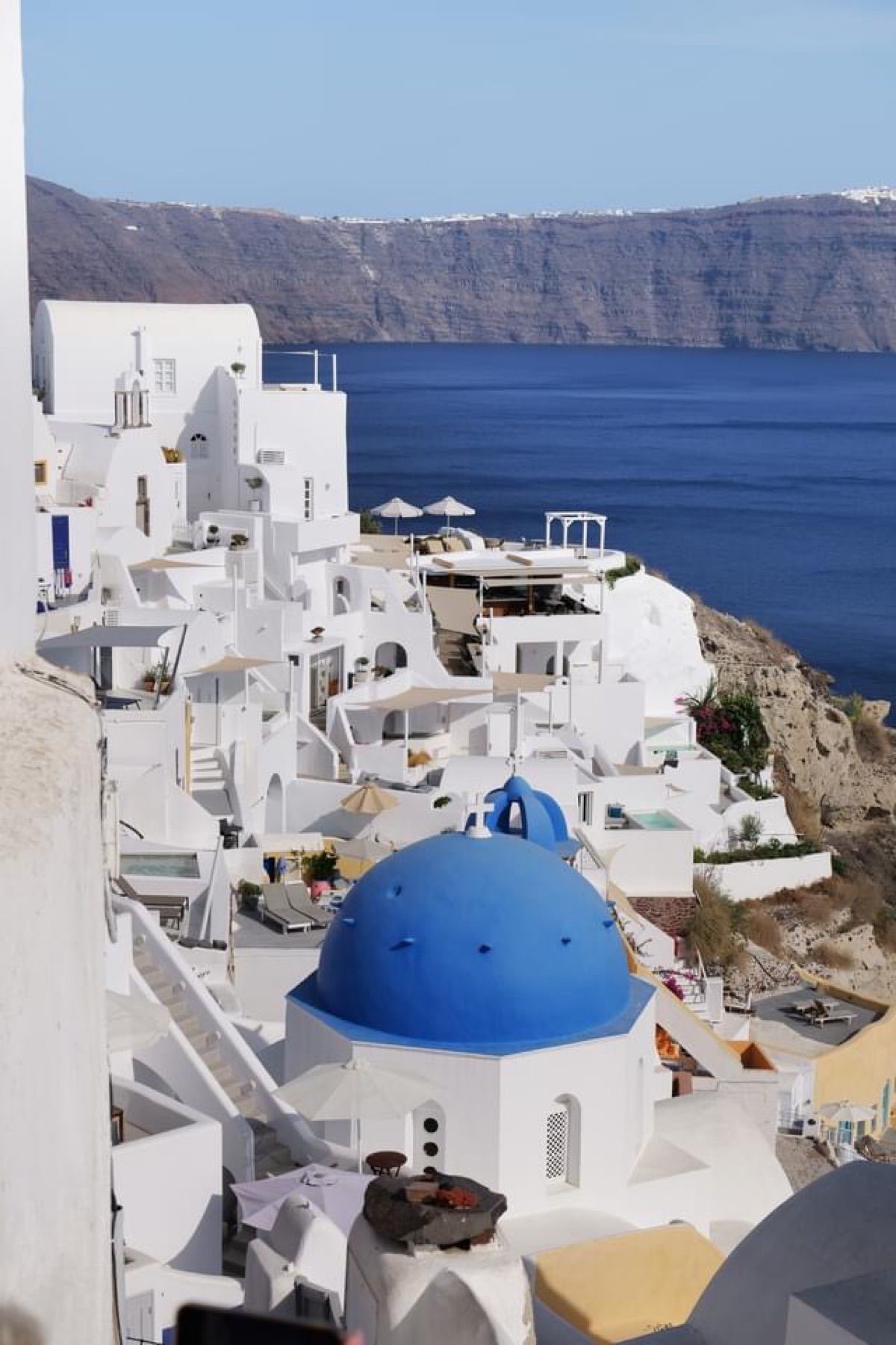 サントリーニ島のOia(イア)の町
