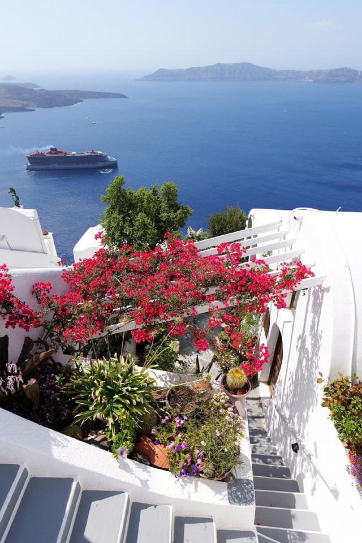 サントリーニ島の風景