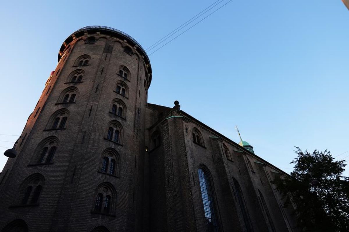 コペンハーゲンの町を眺めるために登った塔