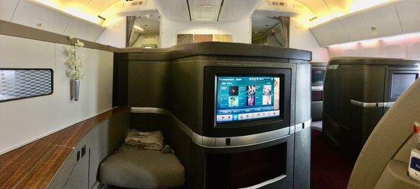 大韓民国 (韓国)・ソウル「NRT ✈︎ HKG ✈︎ ICN ✈︎ NRT」の写真：何とファーストクラスにアップグレード🥹🥹...