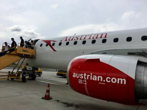 マルペンサからウィーン空港に到着、電車で市内に向かいます。