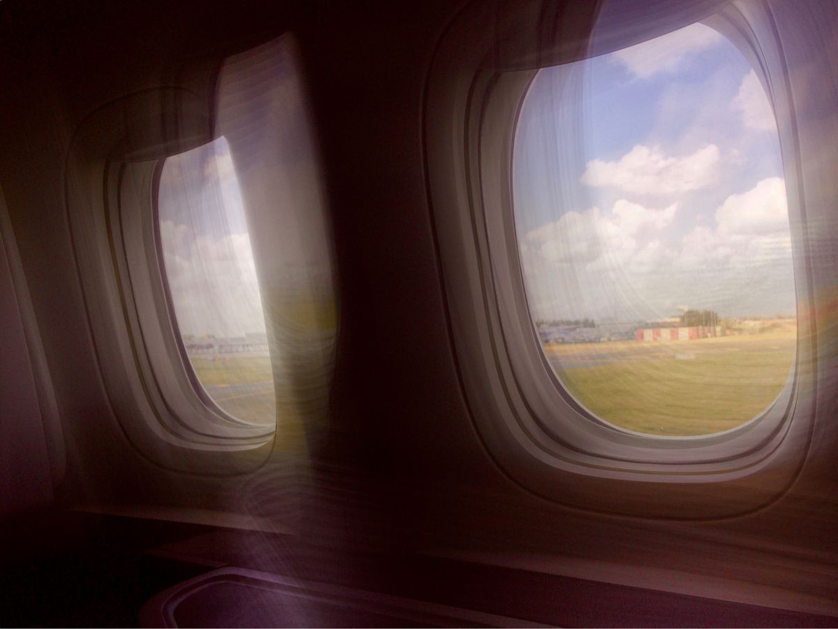 いつも通りスキポール空港から香港へと向かう。