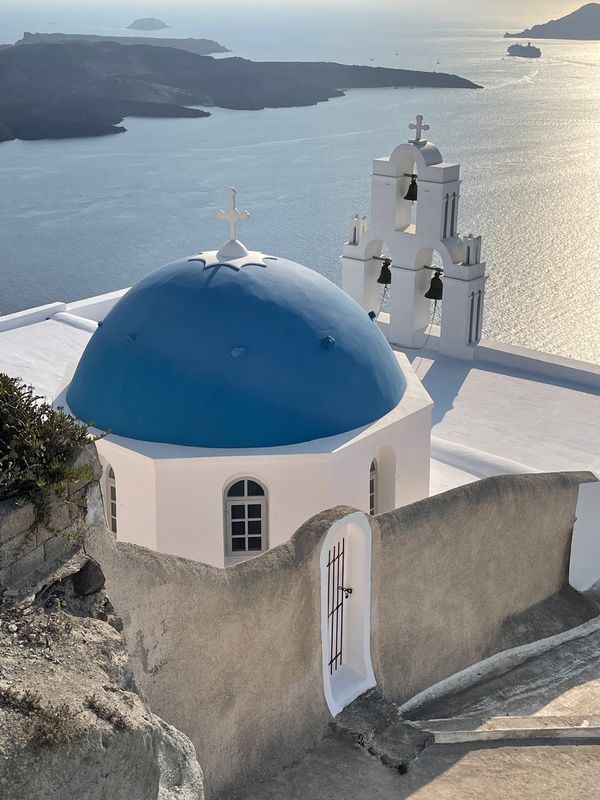 ギリシャ・サントリーニ島「サントリーニ島　ギリシャ」の写真
