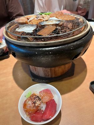 空と山の色が綺麗✨
食事と温泉は隣の系列旅館の《季の座》さんへ。
朝食は七...