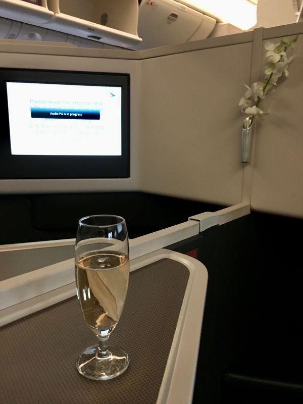 オランダ・アムステルダム「NRT ✈︎ HKG ✈︎ FRA ✈︎ AMS ✈︎ BCN ✈︎ FCO ✈︎ HKG ✈︎ NRT」の写真：いつも通り先ず香港へ。

カナダ人妻と落...