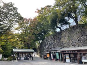 小諸の懐古園。旧小諸城跡になります。まだ紅葉は始まったばかりでした。