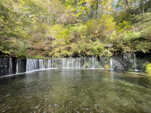 翌日は白糸の滝へ。富士にあるのよりは規模が小さいけれどなかなか良かった。