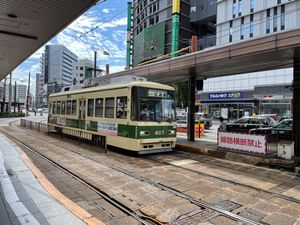 広島の路面電車。