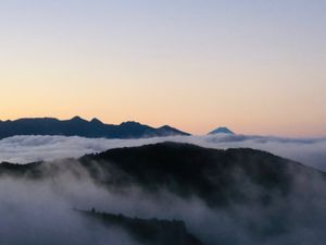 雲海と朝日