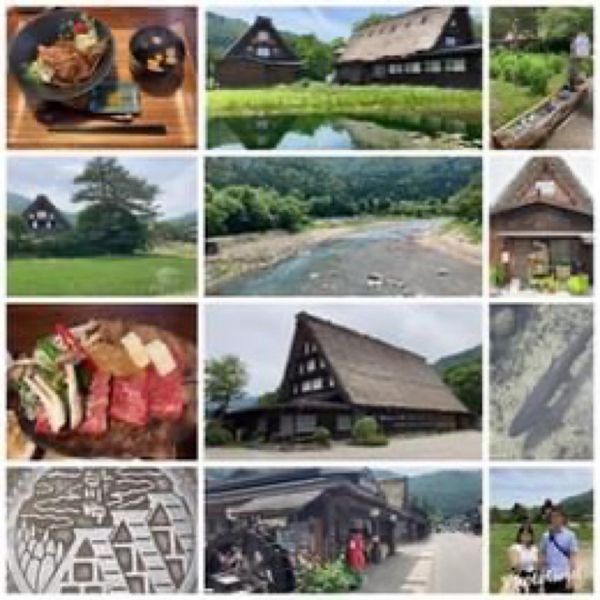 日本・白川郷「世界遺産　白川郷」の写真