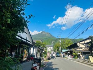 湯の坪街道から金鱗湖へ