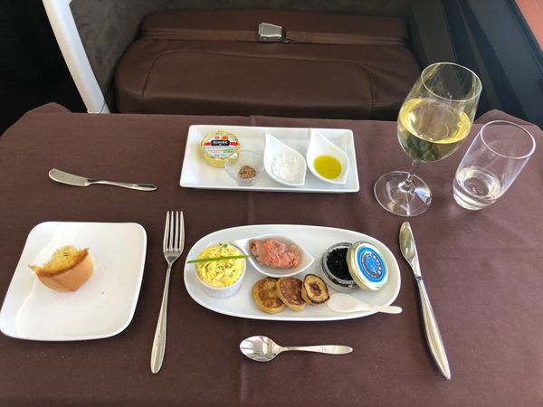 アメリカ(米国)・ニューヨーク「2022.04 ORD.MIA.JFK」の写真：続いてキャビア
おいちい