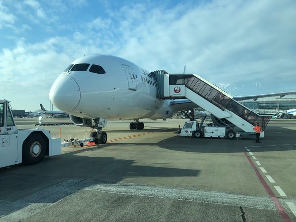 台湾・台北「2022.11TSA台湾列車の旅」の写真：搭乗開始
オープンスポットは、ヒコウキを...