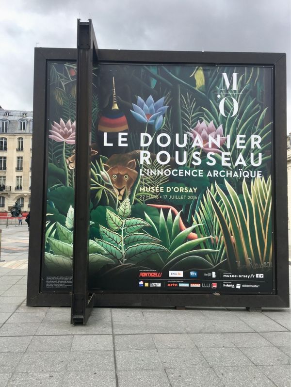 香港・跑馬地 Happy Valley「NRT ✈︎ HKG ✈︎ CDG ✈︎ GOA 🚇 Monterosso 🚇 Milano ✈︎ HKG」の写真：アンリ•ルソー展、ラッキーです。

人で...